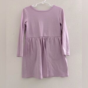 Cat & Jack Lavender Thick Warm Long Sleeve Dress. Girls 4/5.